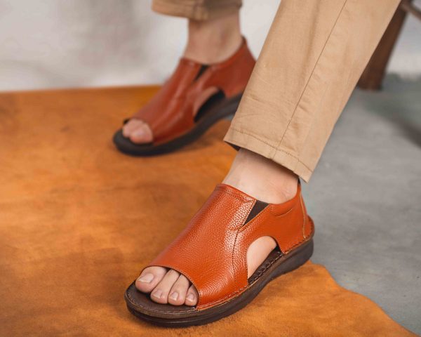 Medical Men natural leather sandals